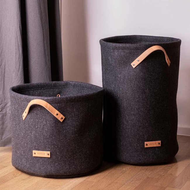 Large felt basket, laundry bin