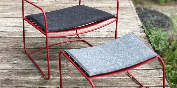 Individual seat cushions for Fermob Surprising armchair + footrest