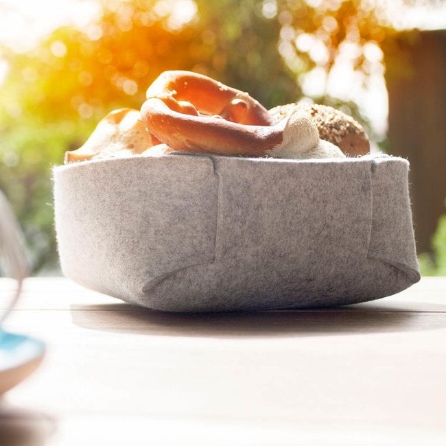 Korb aus Filz  klein – für Brot, Schlüssel oder Schmuck