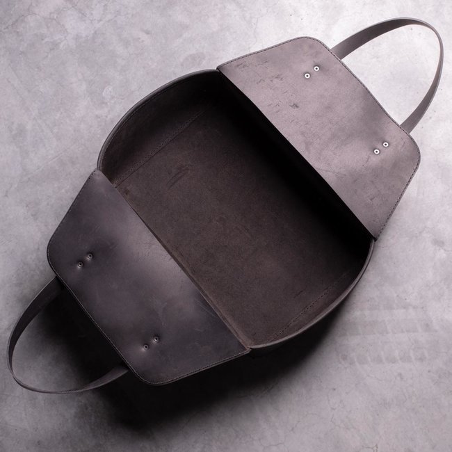 Firewood stretcher, leather basket for chimney wood