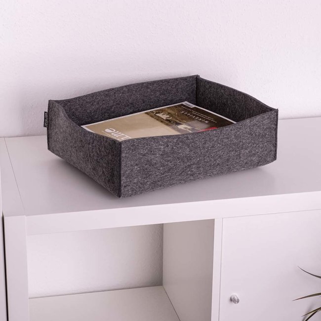 Felt box rectangular, basket for filing & storage