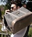 WEEKENDER – Travel Bag in Wool Felt and Cowhide Leather