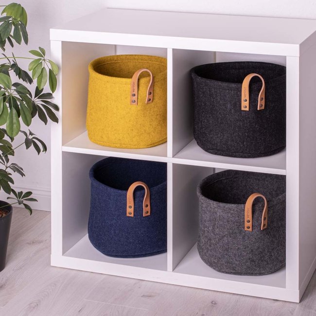 storage basket felt round