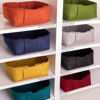 Small felt basket – for bread, keys or jewelry