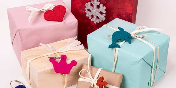 Gift tags: Felt motifs make giving more personal