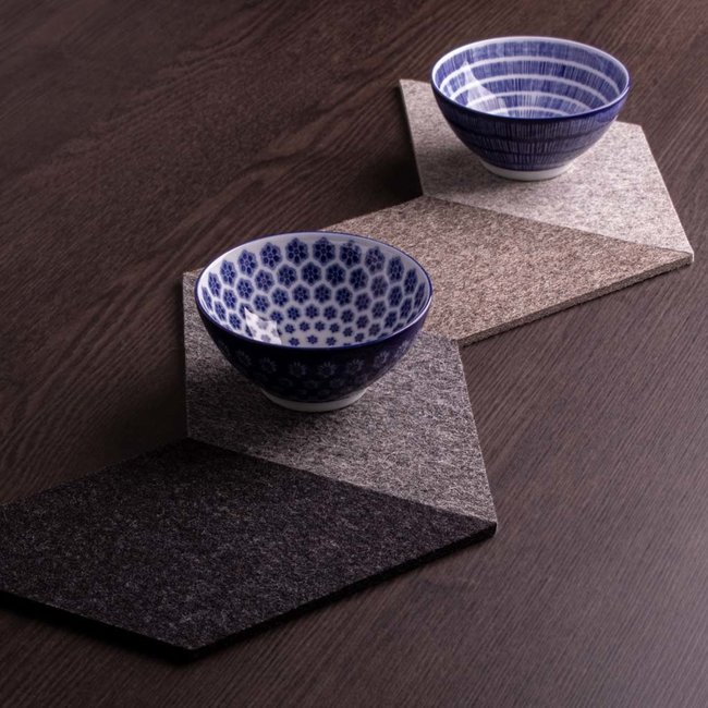 Diamond coaster in felt