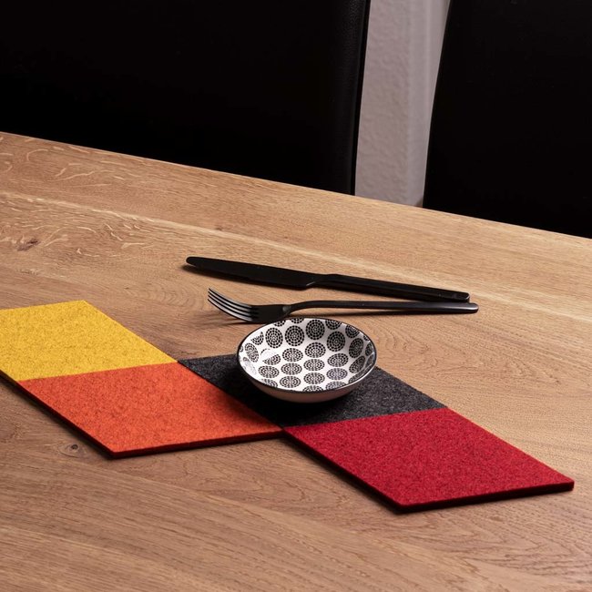 Diamond coaster in felt