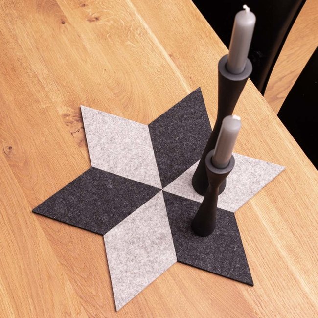Diamond coaster in felt