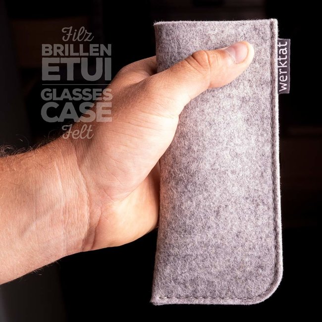 slip-in eyeglass case from felt