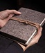 Felt notebook with leather band: felt books of a special kind