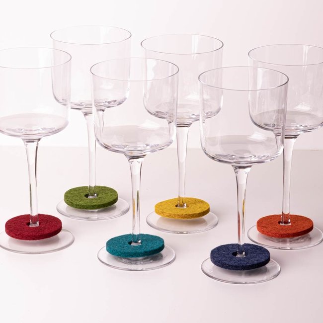 Glass marker for wine & champagne glasses