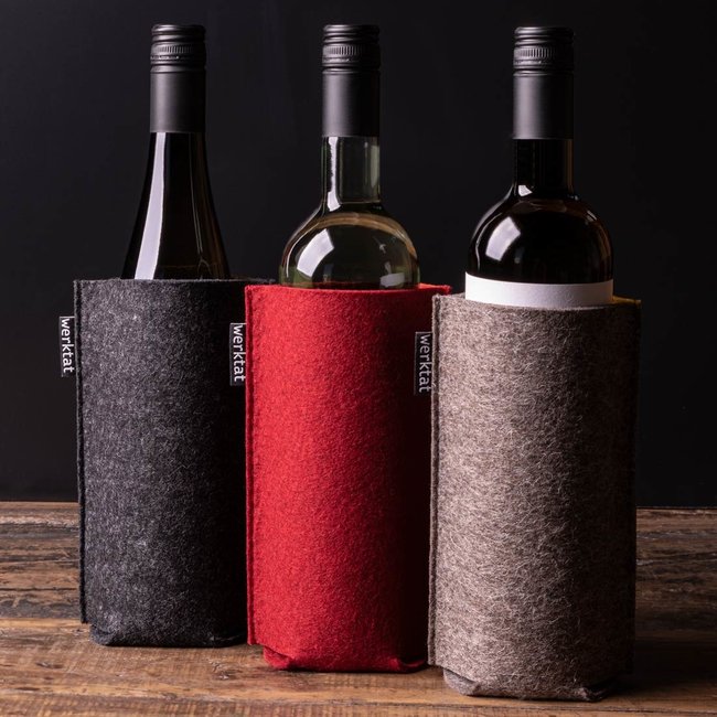 wine bottle cooler in felt – sleeve