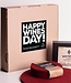Wine & felt gift box