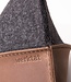 Door sack in leather & felt – heavy stopper for the floor