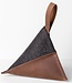 Door sack in leather & felt – heavy stopper for the floor