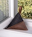 Door sack in leather & felt – heavy stopper for the floor