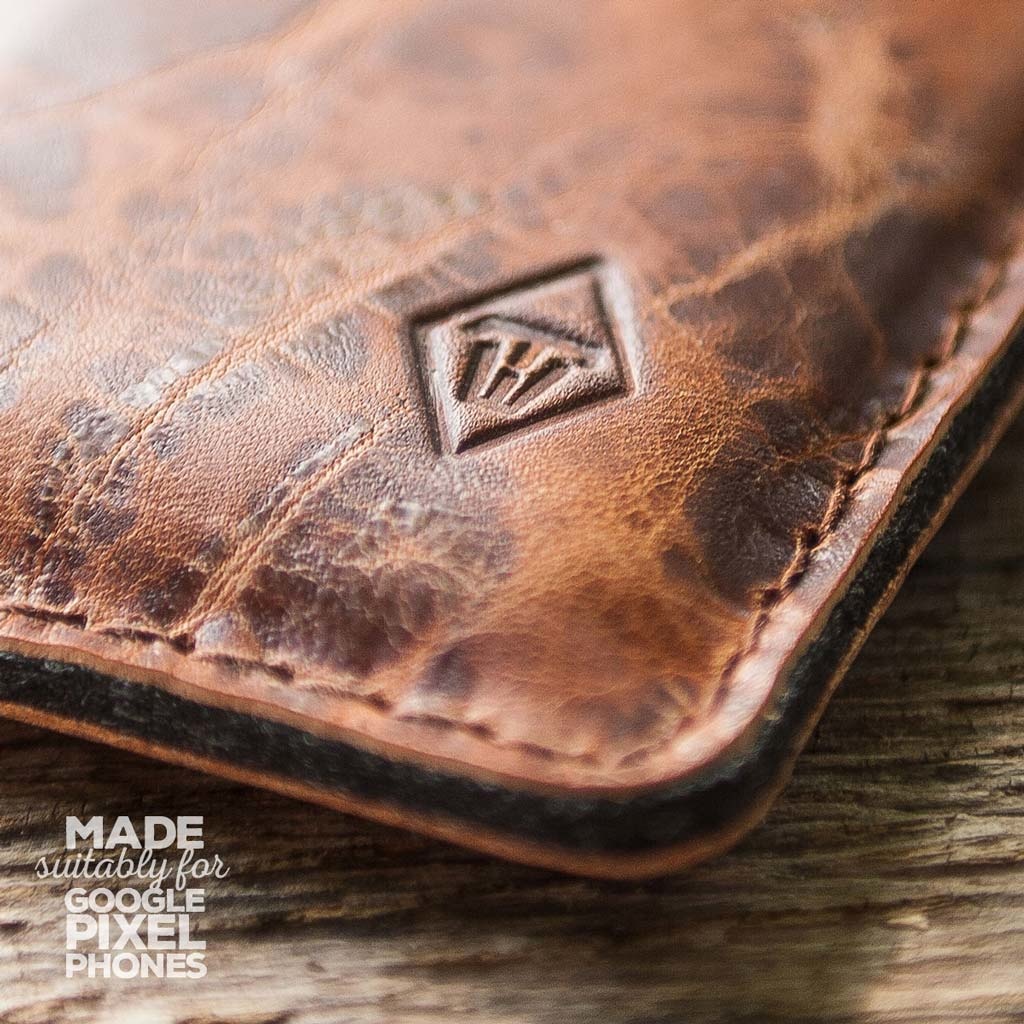 100% Natural Leather Phone Case for Google Pixel 7 6 Pro 7A 6A 5