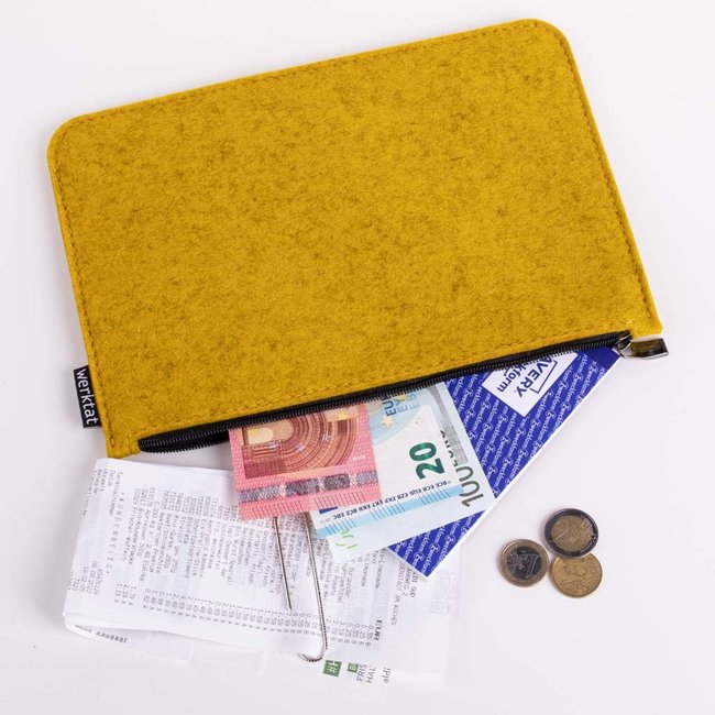 Pouch bag, zipper pocket