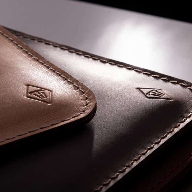 bank bag from leather