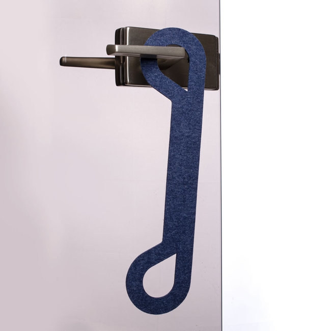 Door buffer handle of felt