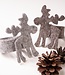 Napkin rings Christmas reindeer of felt