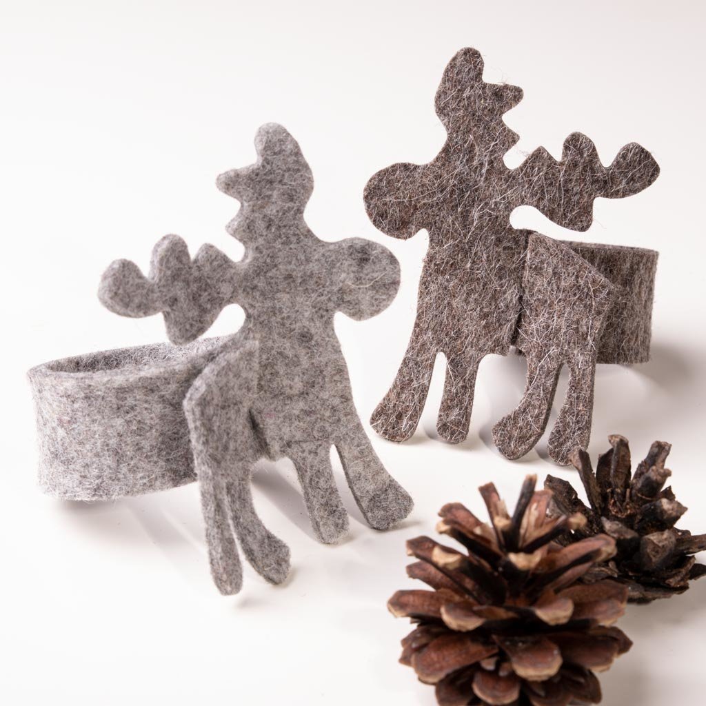 Napkin rings reindeer werktat