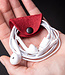 Cable ties made of felt for USB and headphone cables