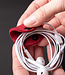 Cable ties made of felt for USB and headphone cables