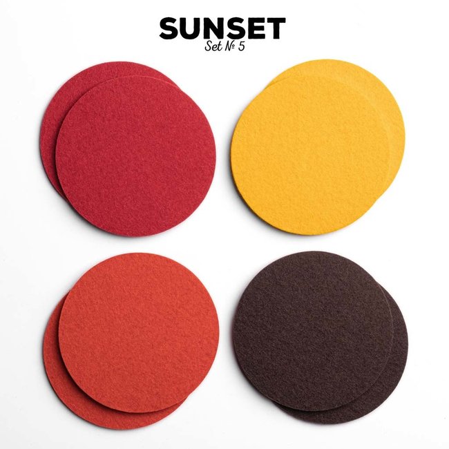 coasters felt colorful