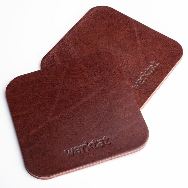glasscoasters leather