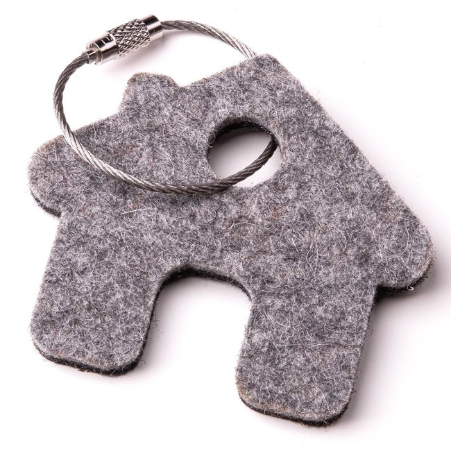House keychain of felt