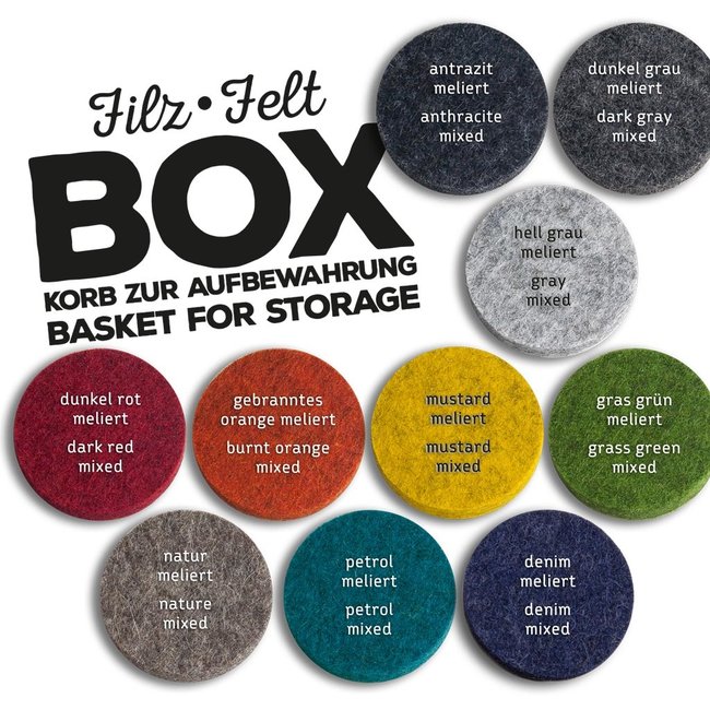 magazine basket or letter tray of felt