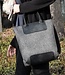fashionable women's bag felt with leather RONJA