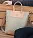 fashionable women's bag felt with leather