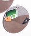 Wandtasche rund aus Leder & Filz