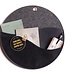 Wandtasche rund aus Leder & Filz