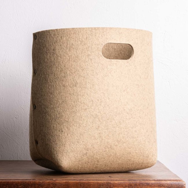 paper basket of felt