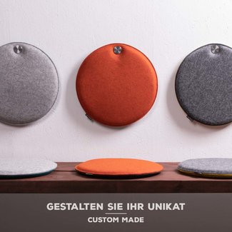 wall cushion round in felt, ø 32,5 35 37,5 40 42,5 45 cm wall cushion round in felt, ø 32,5 35 37,5 40 42,5 45 cm