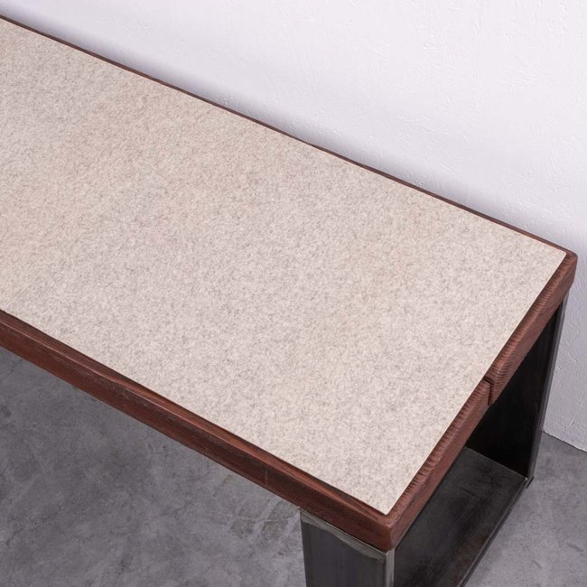 Bench mat felt made to measure two-tone