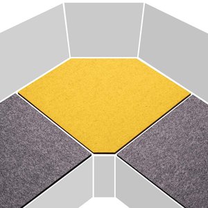 Corner pad for corner bench, custom, felt