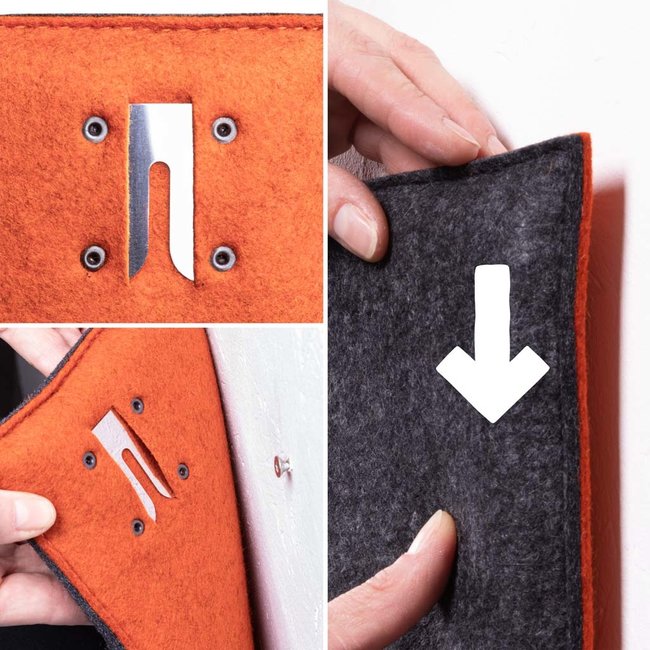 Wandkissen nach Maß aus Filz