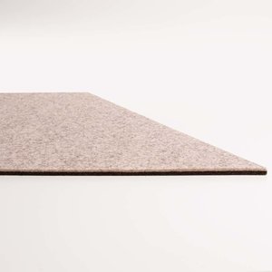 angled felt support bench made to measure, cut bicolor