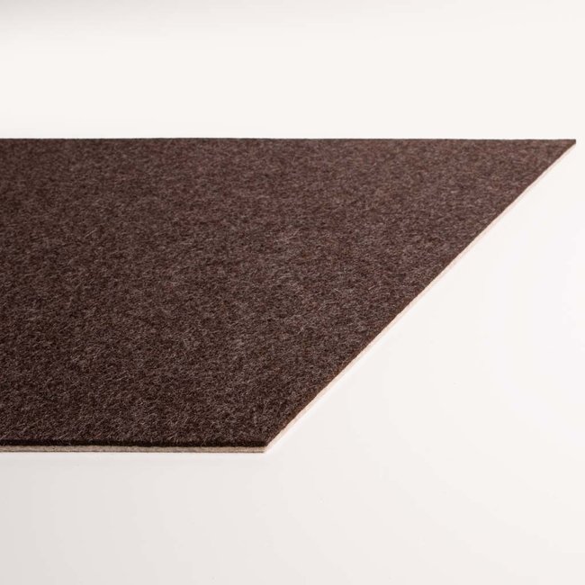 angled felt support bench made to measure, cut bicolor