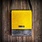 Portrait format satchel bag made of felt & leather
