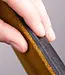 round seat cushion in leather