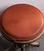 round seat cushion in leather