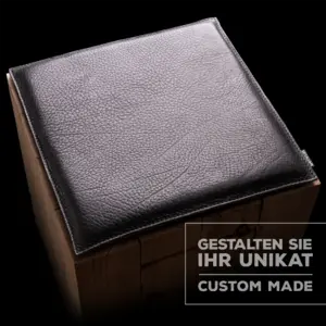 Leather seat cushion square with felt