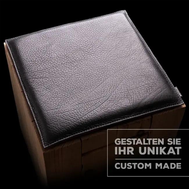 Leather seat cushion square