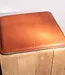 quadratisches Leder Sitzkissen