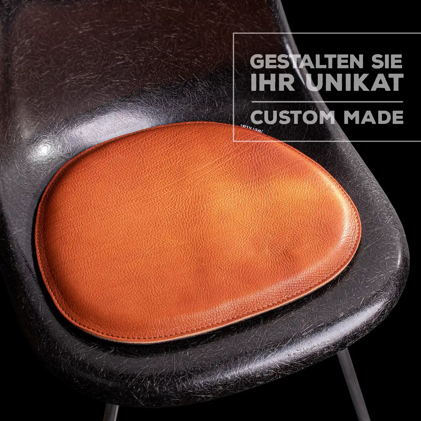 Sitzkissen Leder passend für Eames Chair mit Filz - werktat